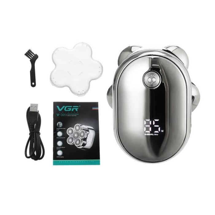 VGR V-395 Elektrorasierer mit sechs Schneidköpfen und IPX6, V-395 – Bild 3