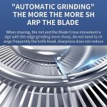 VGR V-395 Elektrorasierer mit sechs Schneidköpfen und IPX6, V-395 – Bild 7