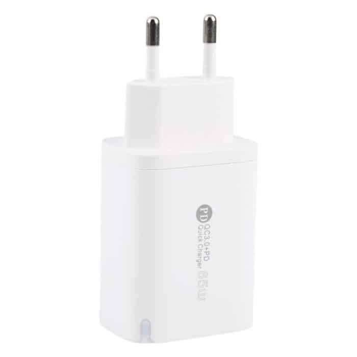 AR-PD12 65W QC3.0 USB und USB-C / Typ-C PD Schnellladegerät, EU-Stecker, EU Plug – Bild 2