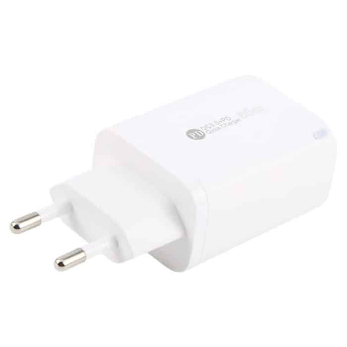 AR-PD12 65W QC3.0 USB und USB-C / Typ-C PD Schnellladegerät, EU-Stecker, EU Plug – Bild 3