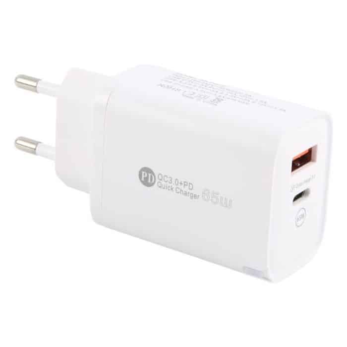 AR-PD12 65W QC3.0 USB und USB-C / Typ-C PD Schnellladegerät, EU-Stecker, EU Plug – Bild 4