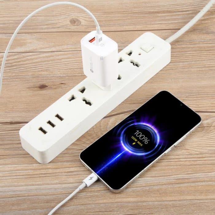 AR-PD12 65W QC3.0 USB und USB-C / Typ-C PD Schnellladegerät, EU-Stecker, EU Plug – Bild 5