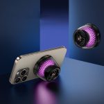 R9 Portable RGB Light Smart Bluetooth Speaker Magnetic Phone Holder Wireless Charger, R9 (Black), R9 (White) – Bild 2