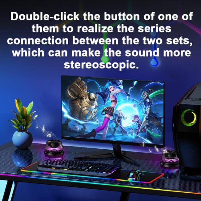 R9 Portable RGB Light Smart Bluetooth Speaker Magnetic Phone Holder Wireless Charger, R9 (Black), R9 (White) – Bild 5