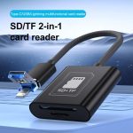 2 in 1 SD + TF Card Slot Reader, Type-C, USB+8 Pin – Bild 2