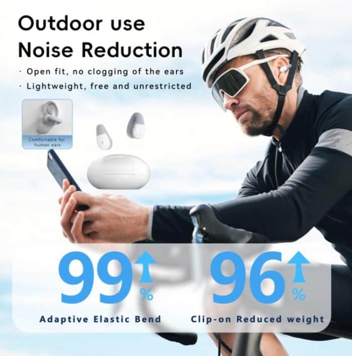 F13 Ear-Hook Noise Reduction 13mm Moving Coil HIFI BT 5.4 Wireless Earphones – Bild 5