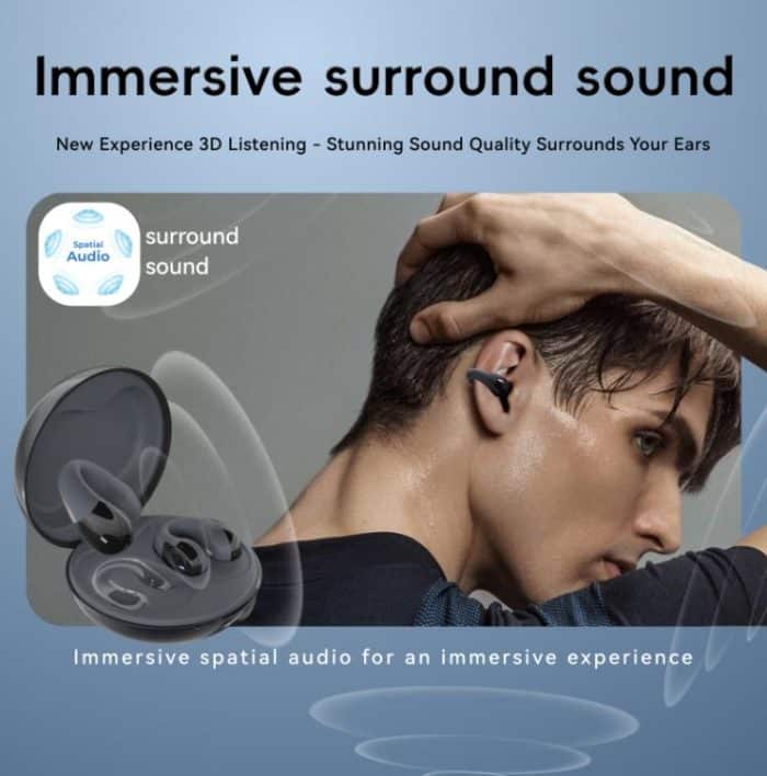 F13 Ear-Hook Noise Reduction 13mm Moving Coil HIFI BT 5.4 Wireless Earphones – Bild 6