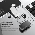 K68 Card Business Collar Clip Type Single Ear Bluetooth Earphones – Bild 6