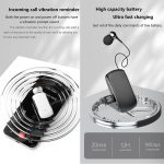 K68 Card Business Collar Clip Type Single Ear Bluetooth Earphones – Bild 9