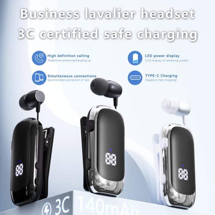 K88 Business Lavalier Single Ear Bluetooth Earphones – Bild 2