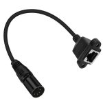 XLR 5 Pin Male to RJ45 Female Audio Cable, Length: 30cm, Male to RJ45 Female – Bild 2