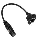 XLR 5 Pin Female to RJ45 Female Audio Cable, Length: 30cm, Female to RJ45 – Bild 2