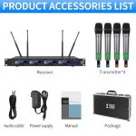 M6604S-H Diversity Drahtloses Mikrofonsystem 4-Kanal UHF Handmikrofon – Bild 14