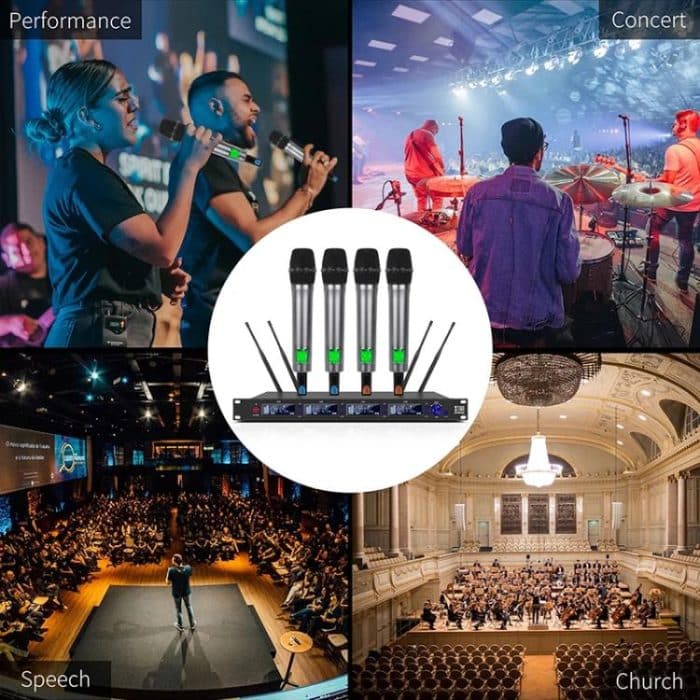 M6604S-H Diversity Drahtloses Mikrofonsystem 4-Kanal UHF Handmikrofon – Bild 8