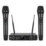 XTUGA U-771 UHF Lapel Two Way Radio Wireless Microphone, 2 Microphone + Host, 2 BodyPacks + Host, 1 Mic + 1 BodyPacks + Host