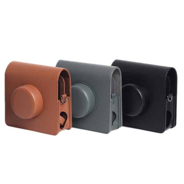 Full Body Leather Camera Case Bag with Strap, For FUJIFILM instax WIDE Evo – Bild 2