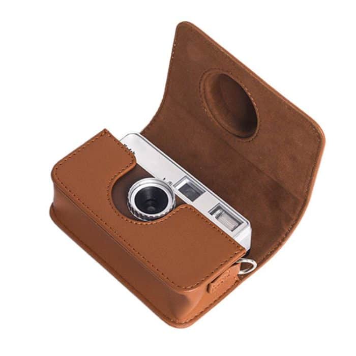 Full Body Leather Camera Case Bag with Strap, For Kodak EKTAR H35 / F501 / F9 – Bild 4