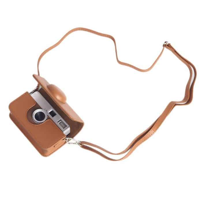 Full Body Leather Camera Case Bag with Strap, For Kodak EKTAR H35 / F501 / F9 – Bild 5