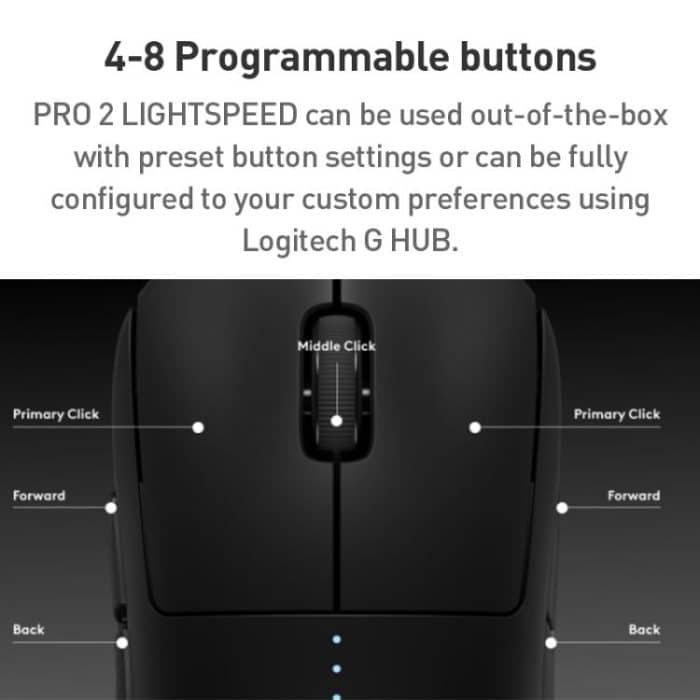 Logitech Pro 2 LIGHTSPEED Wireless Gaming Mouse, Pro 2 LIGHTSPEED – Bild 7