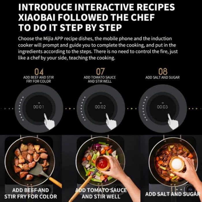 Original Xiaomi Mijia Smart Ultra-thin Induction Cooker 2100W Home Induction Cooker, Mijia Ultra-thin Induction Cooker – Bild 14