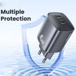 USAMS CC305 T66 45W Dual USB-C / Type-C GaN Fast Charger, EU Plug, CC305 – Bild 10