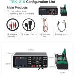 TBK-219 20V / 5A All-purpose Integrated Workstation Power Supply with C210 Soldering Iron, US Plug, AU Plug, EU Plug, UK Plug – Bild 3