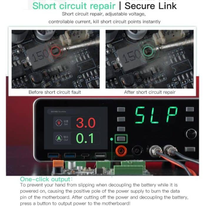 TBK-219 20V / 5A All-purpose Integrated Workstation Power Supply with C210 Soldering Iron, US Plug, AU Plug, EU Plug, UK Plug – Bild 7