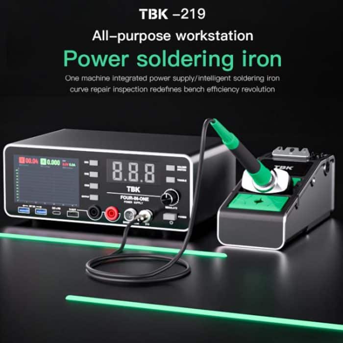 TBK-219 20V / 5A All-purpose Integrated Workstation Power Supply with C210 Soldering Iron, US Plug, AU Plug, EU Plug, UK Plug – Bild 10