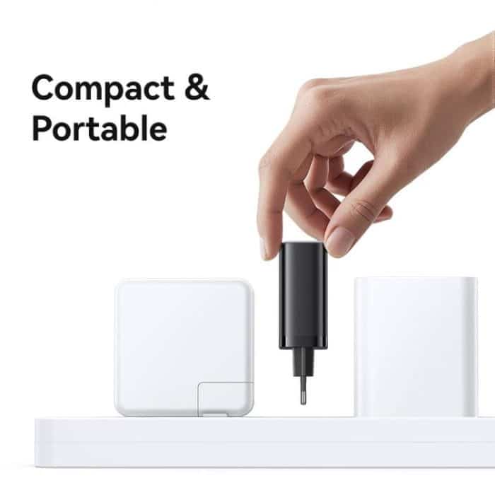 USAMS CC296 30W Schnellladegerät mit einziehbarem USB-C / Typ-C Kabel, EU Plug – Bild 7