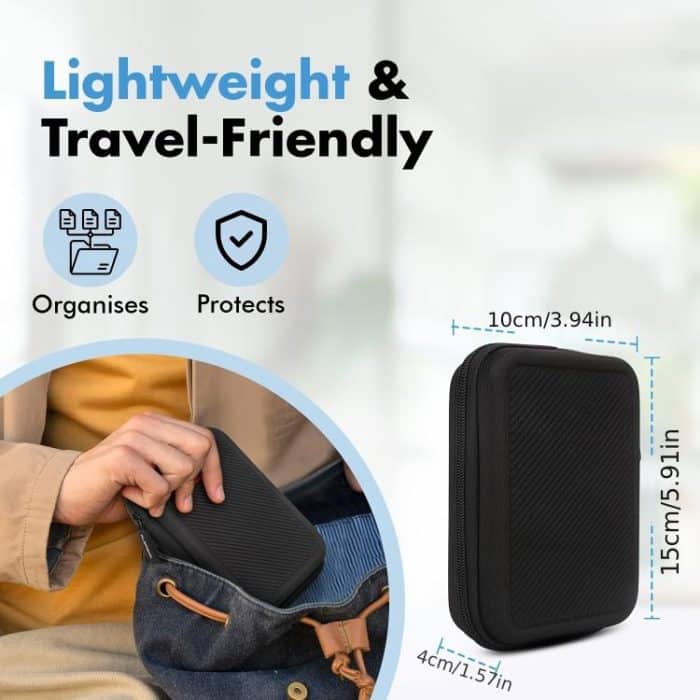 Mobile Hard Drive Data Cable Storage Bag Portable EVA Storage Box, EVA Storage Box – Bild 3