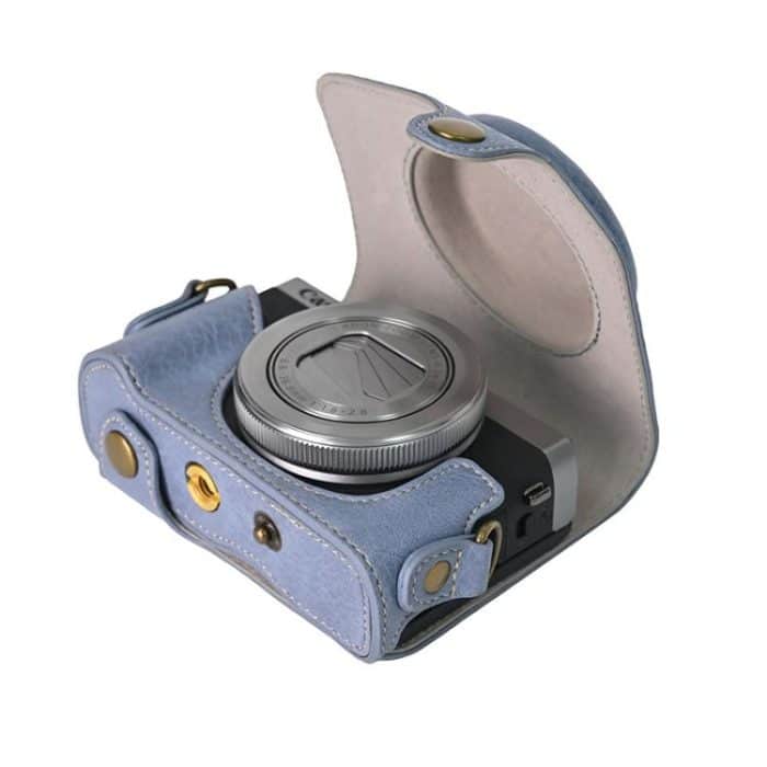 Retro Litchi Texture Leather Full Body Camera Case Bag with Strap, For Canon G7 X Mark III / G7X3, For Canon PowerShot SX740 HS – Bild 5