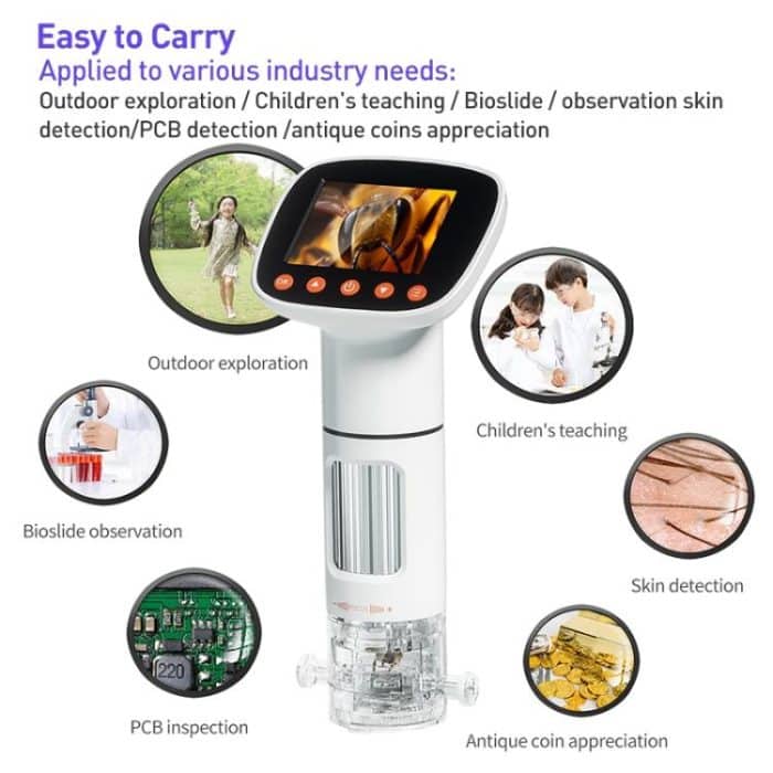 CM3 2.0 inch IPS Screen 1000X Desktop HD Digital Electron Microscope – Bild 3