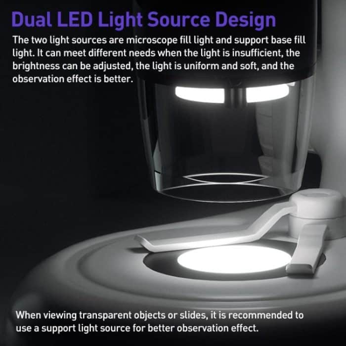 CM3 2.0 inch IPS Screen 1000X Desktop HD Digital Electron Microscope – Bild 6