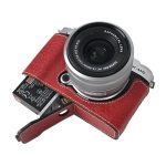 Litchi Texture PU Leather Camera Half Case Base, For FUJIFILM X-M5 – Bild 6