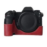 Halbschalen-Basis für die Kamera aus PU-Leder mit Litschi-Textur, For Nikon Z6III