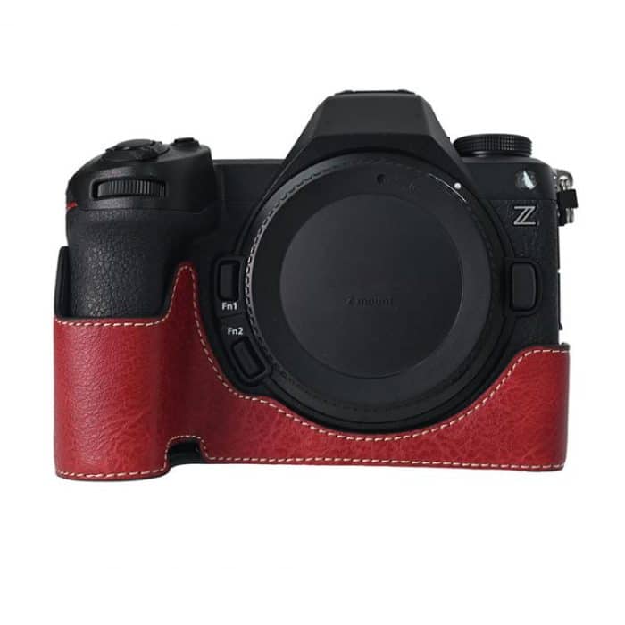 Halbschalen-Basis für die Kamera aus PU-Leder mit Litschi-Textur, For Nikon Z6III – Bild 1