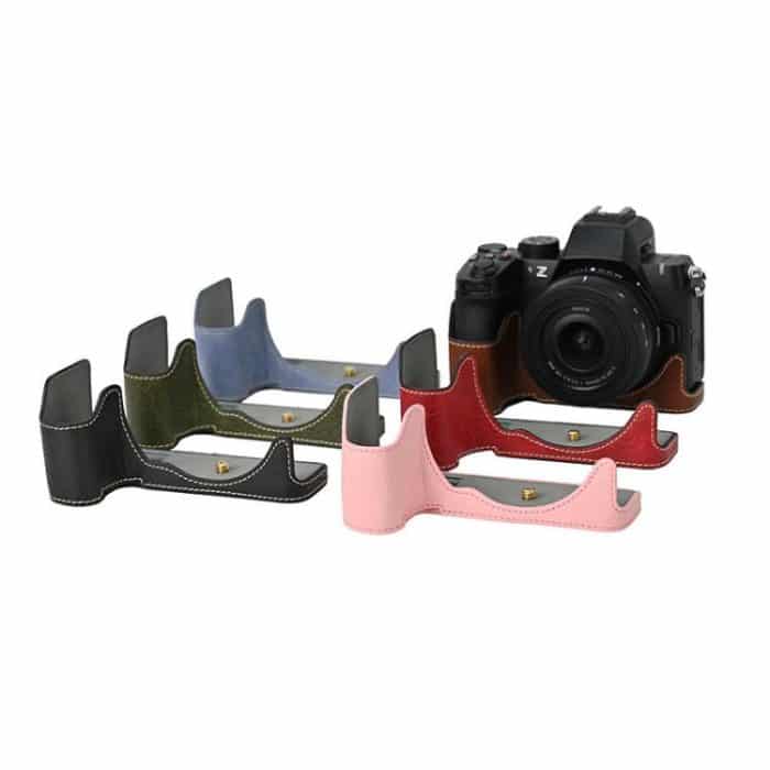 Litchi Texture PU Leather Camera Half Case Base, For Nikon Z50II – Bild 2