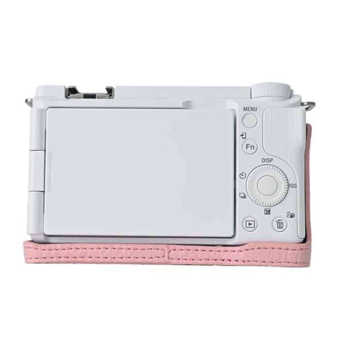 Litchi Texture PU Leather Camera Half Case Base, For Sony Alpha ZV-E10 II / ZV-E10M2 – Bild 4