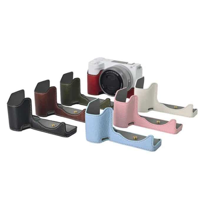 Litchi Texture PU Leather Camera Half Case Base, For Sony Alpha ZV-E10 II / ZV-E10M2 – Bild 2