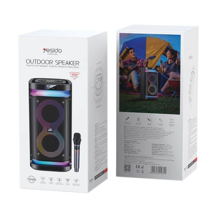 Yesido YSW29 Outdoor Ambient Light Digital Bluetooth Speaker with Microphone, YSW29 – Bild 13