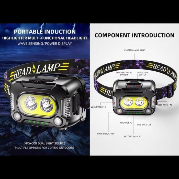 YY09 Outdoor Work Super Bright Sensor Headlight, YY09 – Bild 7