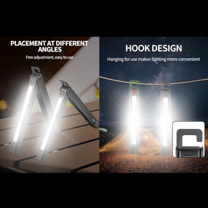 W09 Multifunctional Folding Pen Lamp LED Outdoor Work Flashlight – Bild 7