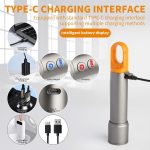 X723 Aluminiumlegierung Outdoor Weiß Laser Docht Zoom Wasserdichte Taschenlampe – Bild 6