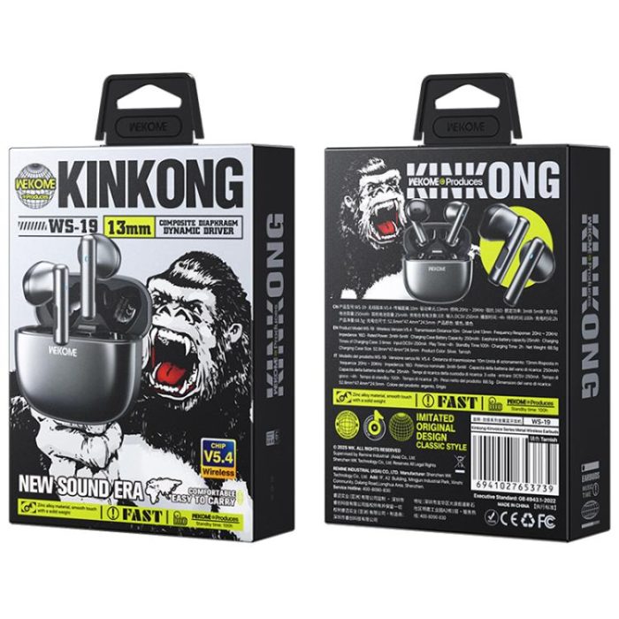 WK WS-19 Kinvoice Series Metal TWS Wireless Earbuds, WS-19 – Bild 3