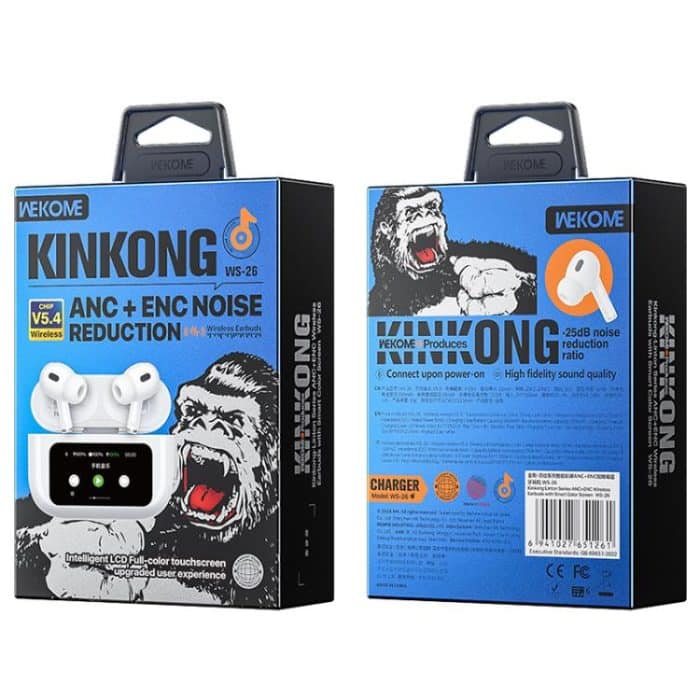 WK WS-26 Liton Series ANC+ENC Wireless Earbuds with Smart Color Screen, WS-26 – Bild 3