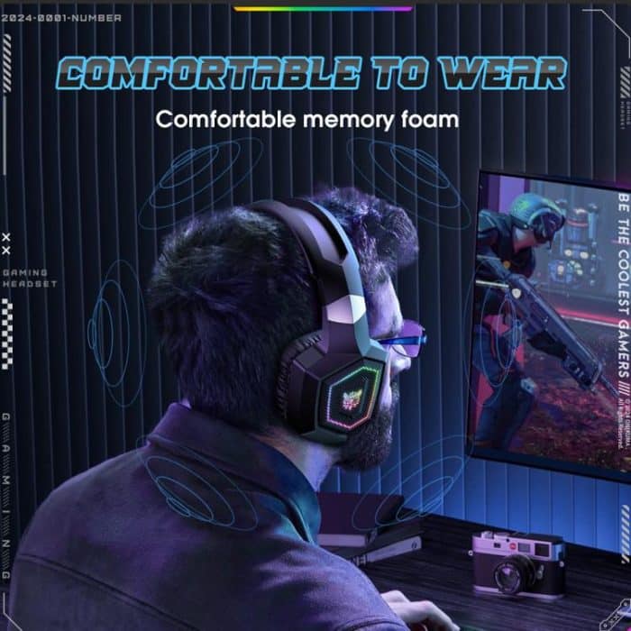 ONIKUMA GT806 Tri-mode Bluetooth 2.4G Wired E-sports Game Headset – Bild 8