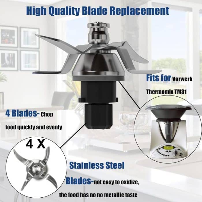 For Thermomix TM31 Stainless Steel Replacement Blade, For Thermomix TM31 Replacement Blade – Bild 3