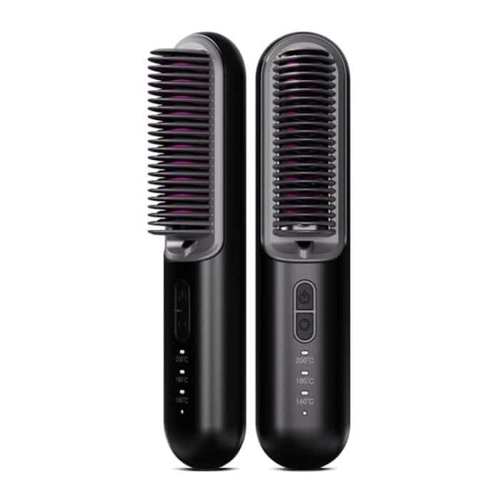 K-SKIN KD382S Negative Ion Hair Care Type-C Wireless Hair Straightening Comb, KD382S (Black), KD382S (Purple) – Bild 1