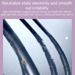 K-SKIN KD382S Negative Ion Hair Care Type-C Wireless Hair Straightening Comb, KD382S (Black), KD382S (Purple) – Bild 3