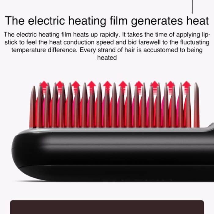 K-SKIN KD382S Negative Ion Hair Care Type-C Wireless Hair Straightening Comb, KD382S (Black), KD382S (Purple) – Bild 5